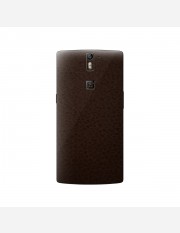 Leather Skins for the OnePlus One-LTR-DkBrown